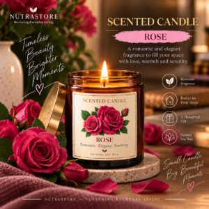 Scented Candle (Rose)