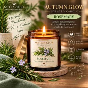 Autumn Glow Scented Candle (Rosemary)